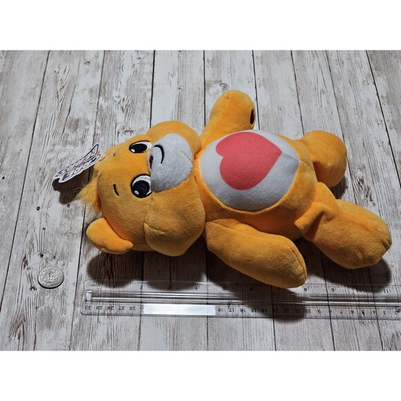 Care Bears Tenderheart Bear Plush 11" Basic Fun! Orange Stuffed Animal Toy - Picture 2 of 6